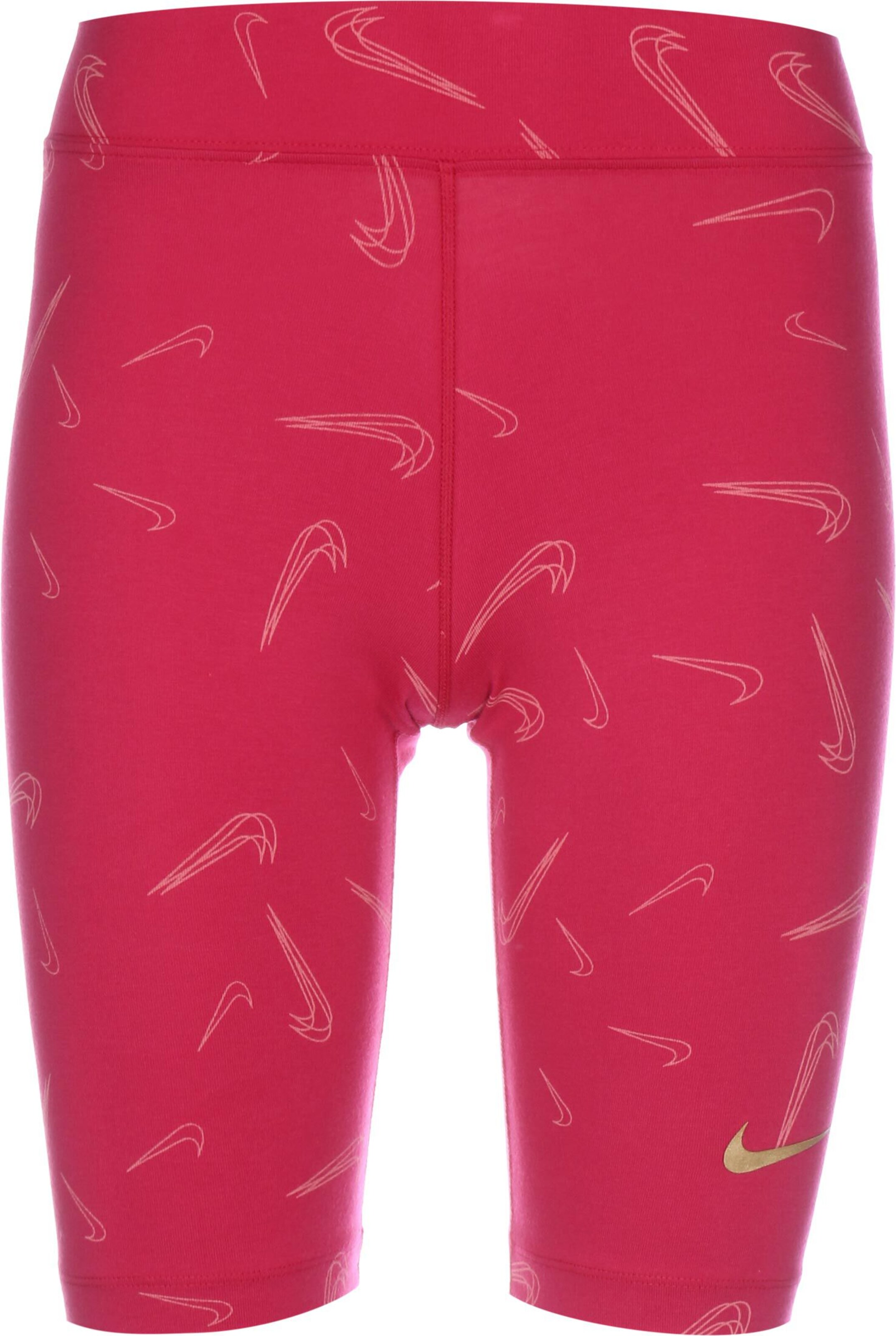 Nike Sportswear Skinny Leggings 'Swoosh' in Roze: voorkant