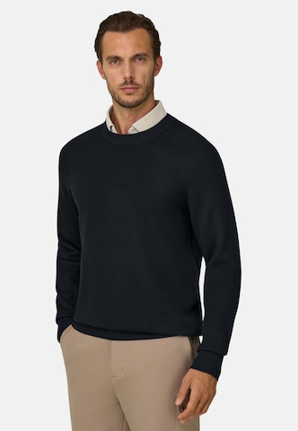 Pull-over Boggi Milano en noir : devant