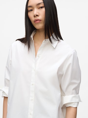 Camicia da donna di Karl Lagerfeld in bianco