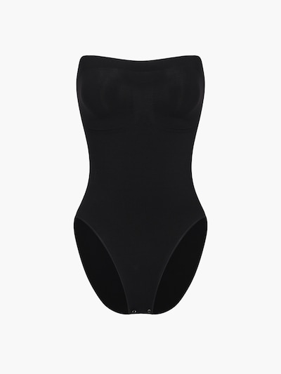 cfab (formerly creamy fabrics) Body modelant 'Trägerloser Bodysuit Sculpting Shapewear mit Slip' en XS en noir, Vue avec produit