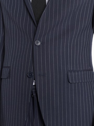 Coupe slim Costume Steffen Klein en bleu