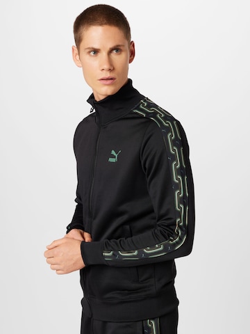 Veste de sport PUMA en noir : devant