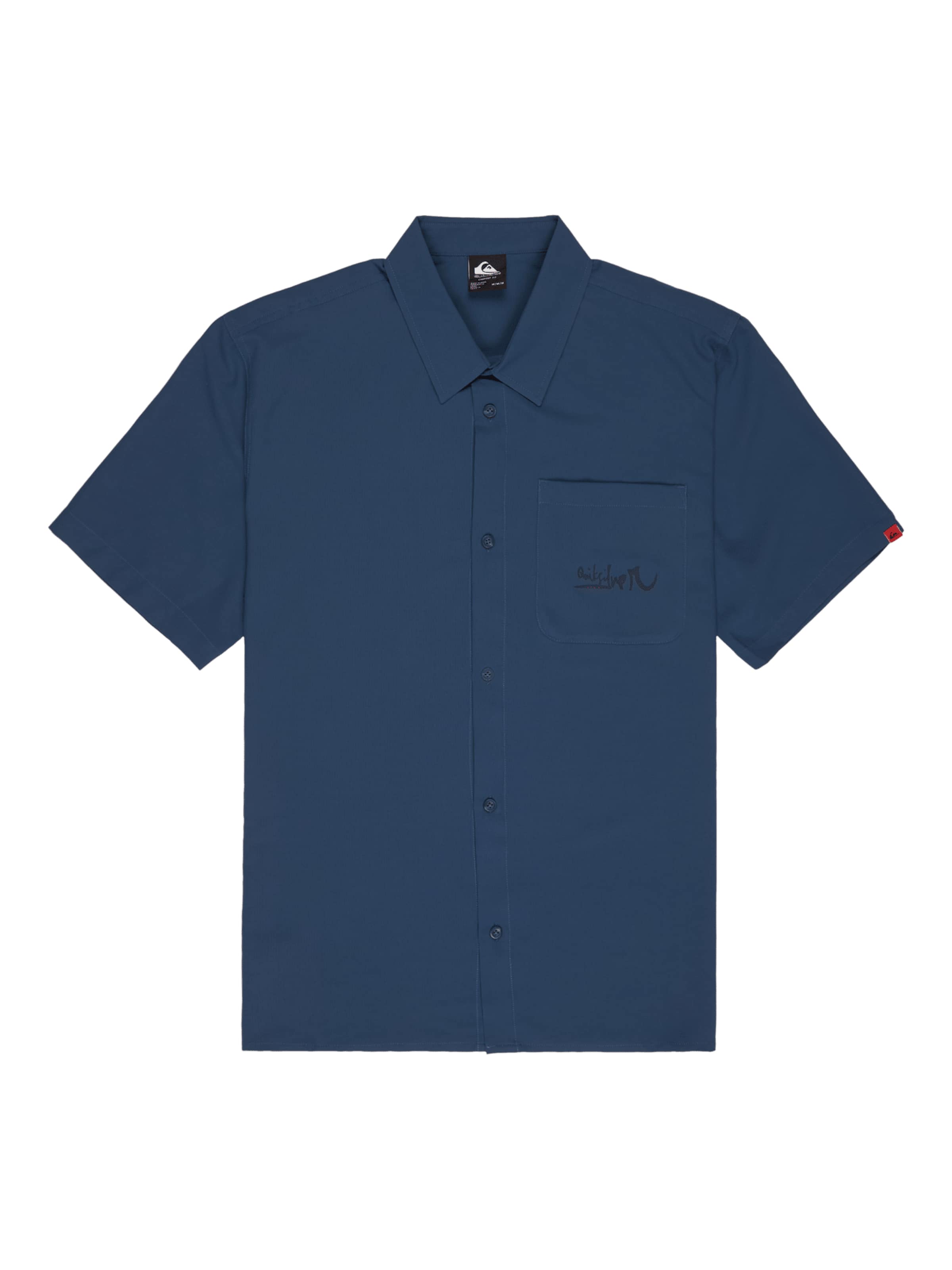 QUIKSILVER Классический крой Рубашка 'YG Lithium' в Синий: спереди