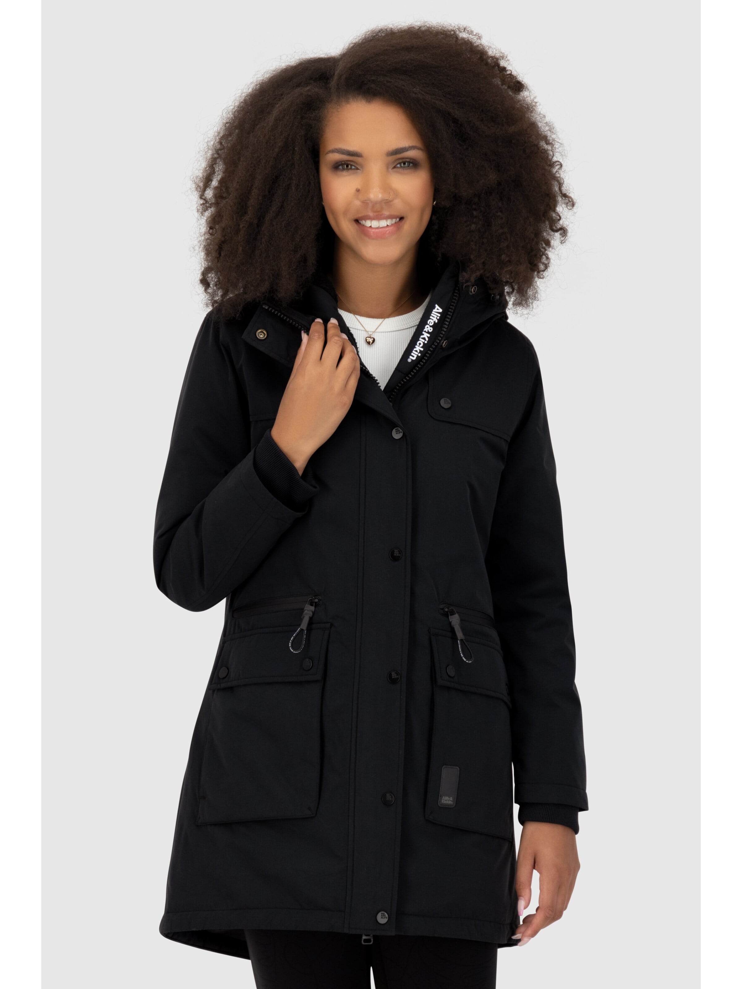 alife & kickin - Chaqueta de invierno 'CharlotteAK A' en negro