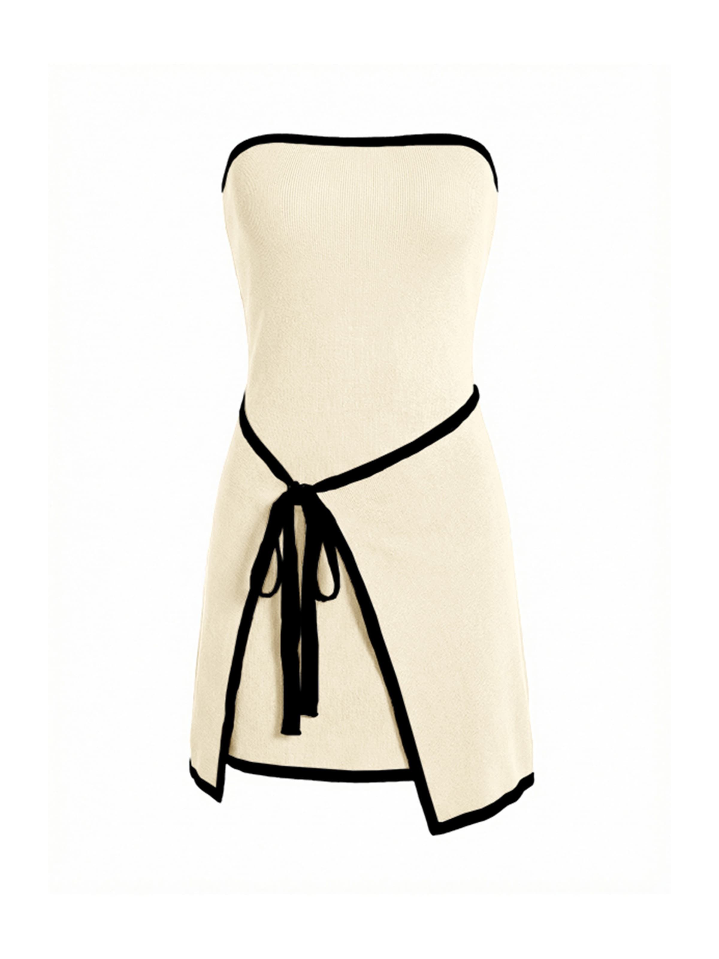 Imily Bela Gebreide jurk in Oranje: voorkant