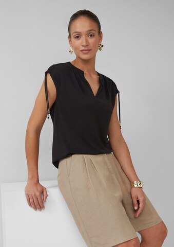 s.Oliver BLACK LABEL Shirt in Zwart: voorkant