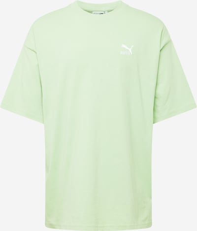 PUMA T-Shirt 'Better Classics' en vert clair / blanc, Vue avec produit