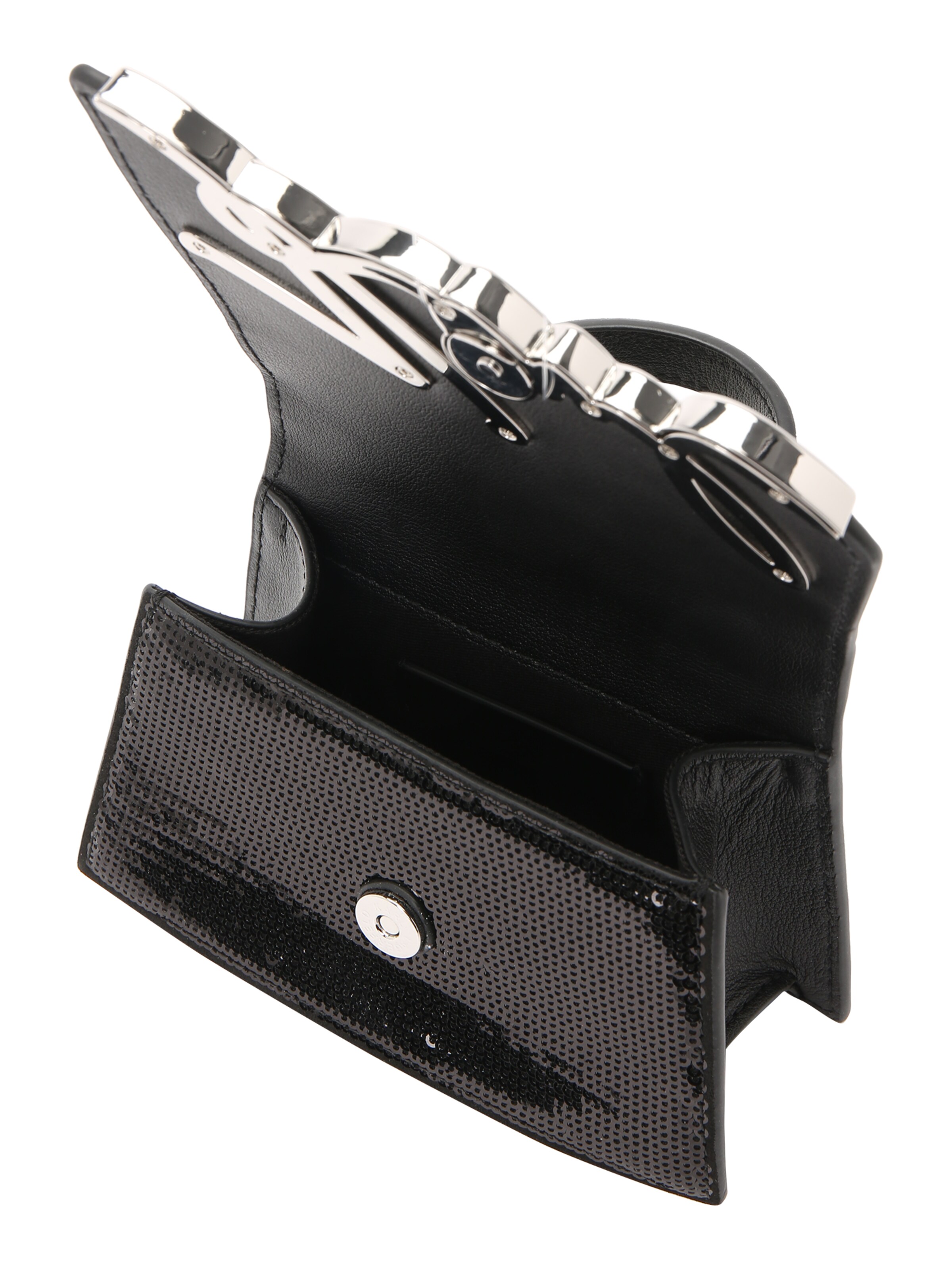 melns Karl Lagerfeld Rokassomiņa