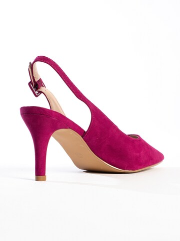 Celena - Zapatos destalonado 'Cruzz' en lila