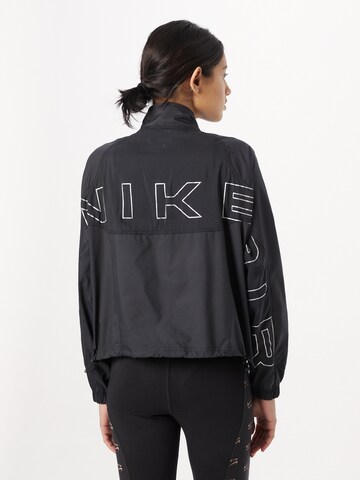 NIKE Athletic Jacket in Black