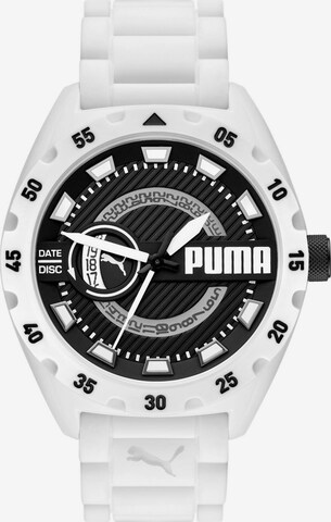 PUMA Uhr in Weiß: predná strana