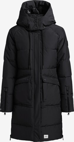 Manteau d’hiver 'SYLLA' khujo en noir : devant