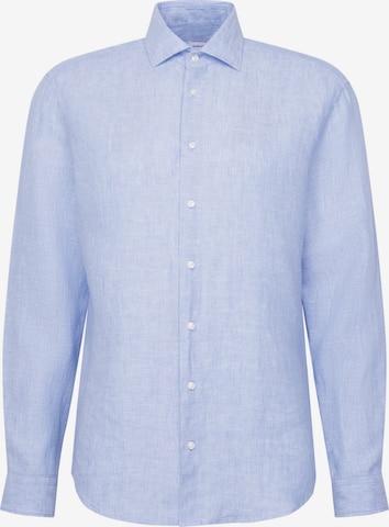 Fit confort Chemise 'Schwarze Rose' SEIDENSTICKER en bleu : devant