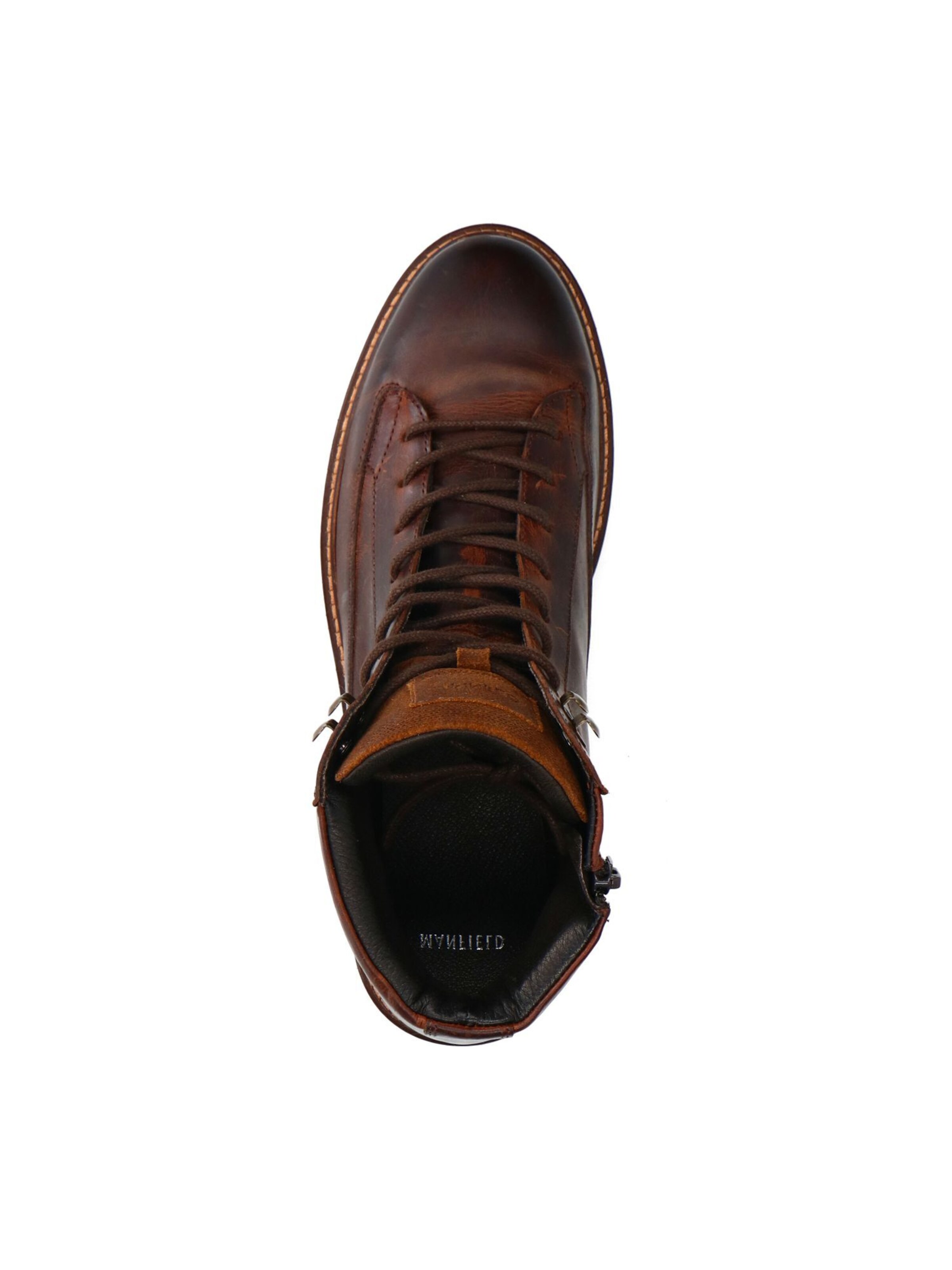 MANFIELD Lace-Up Boots in Brown