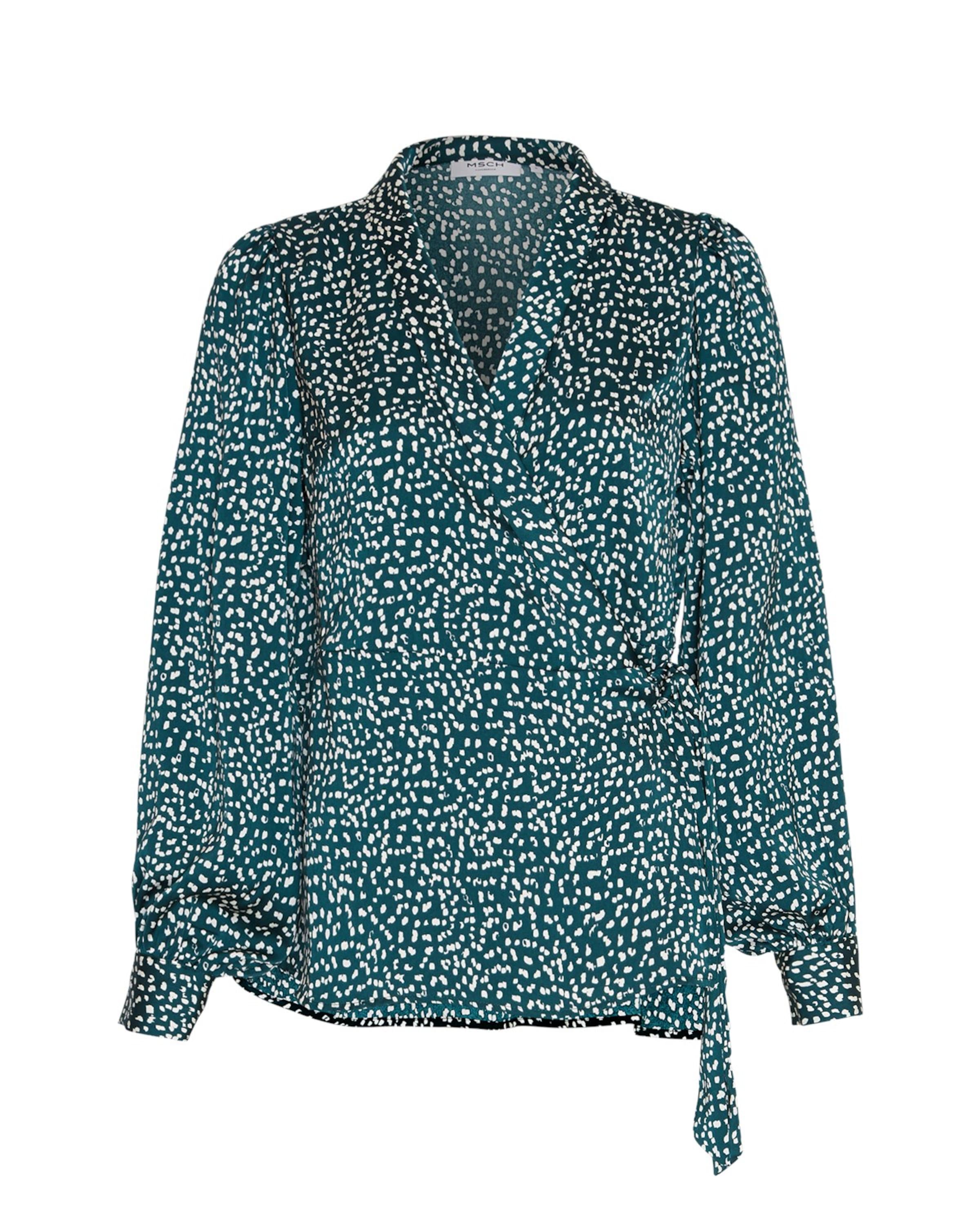 MSCH COPENHAGEN Blúz 'Myrina' - zöld: elől
