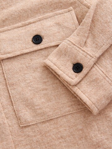 Next Regular fit Button Up Shirt in Beige