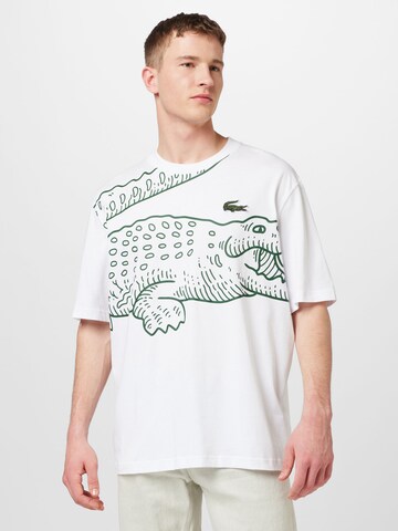 T-Shirt LACOSTE en blanc : devant