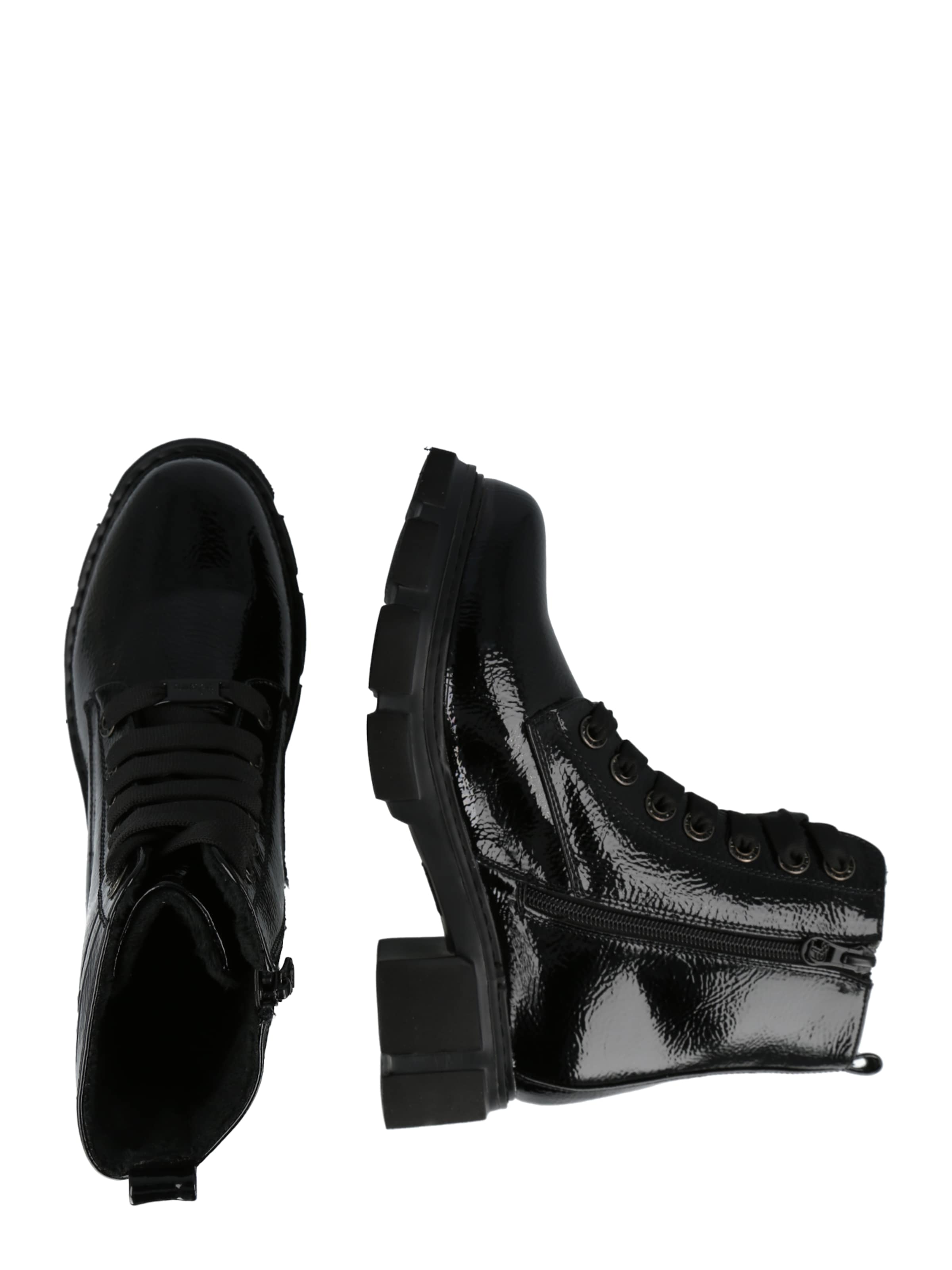 Chaussures Bottines à lacets TOM TAILOR en Noir 