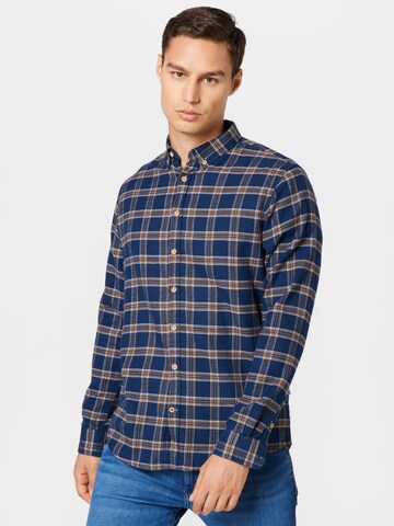 Kronstadt Regular fit Button Up Shirt 'Johan' in Blue: front