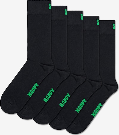 Șosete Happy Socks pe verde / negru, Vizualizare produs
