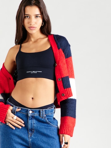 Tommy Hilfiger Sport Μπουστάκι Αθλητικό σουτιέν σε μπλε: μπροστά