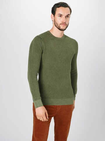 Superdry Regular Fit Pullover 'Academy' in Grün: predná strana