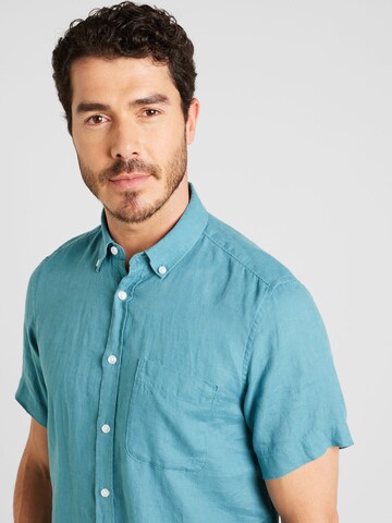 s.Oliver Regular fit Button Up Shirt in Blue