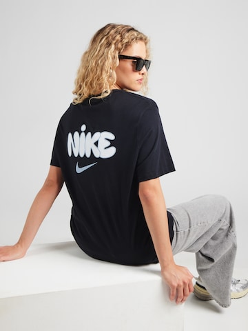 Nike Sportswear Тениска 'CLASSICS' в черно: отпред