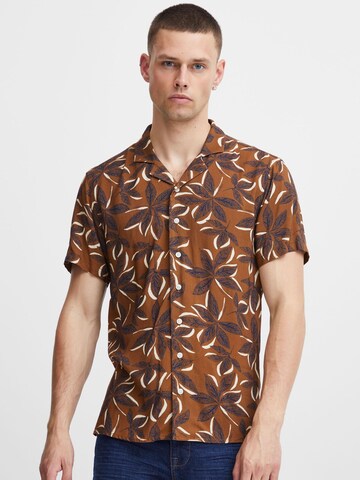 BLEND Regular fit Button Up Shirt in Brown: front
