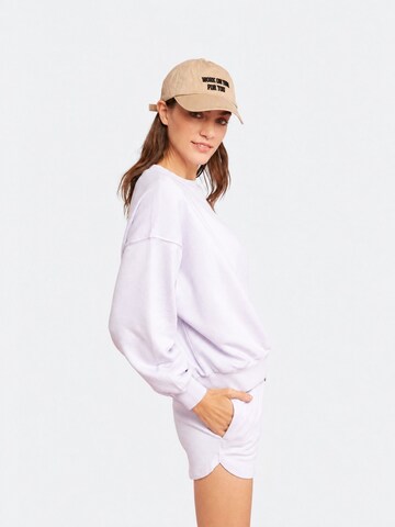 Sweat-shirt Ethiquet en violet