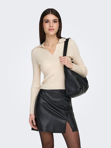 ONLY Pulóver 'ONLKaya' - bézs: elől