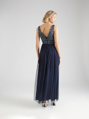 LACE & BEADS - Vestido de noche 'Kreshma' en azul