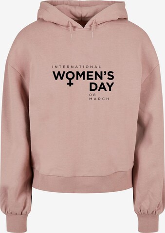 Merchcode Sweatshirt 'WD - International Women's Day 2' in Pink: predná strana
