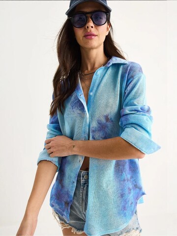 Chemisier Bianco Lucci en bleu