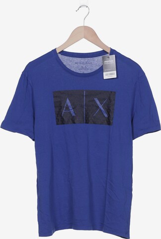 ARMANI EXCHANGE T-Shirt L in Blau: predná strana