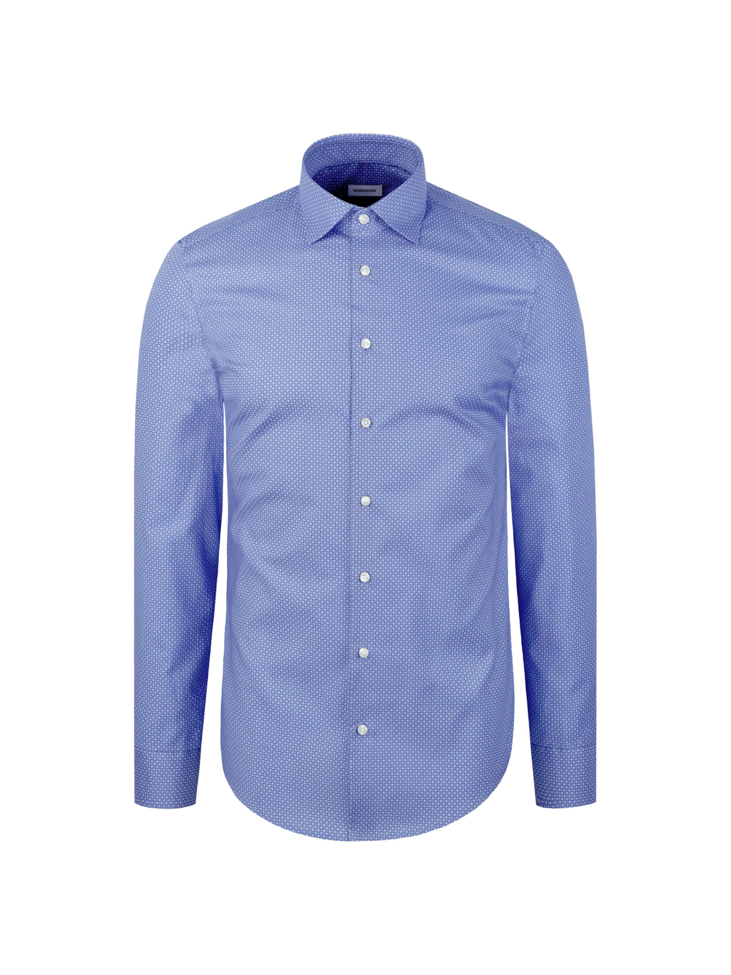 Coupe regular Chemise business 'CLASSIC ESSENTIALS' SEIDENSTICKER en bleu : devant
