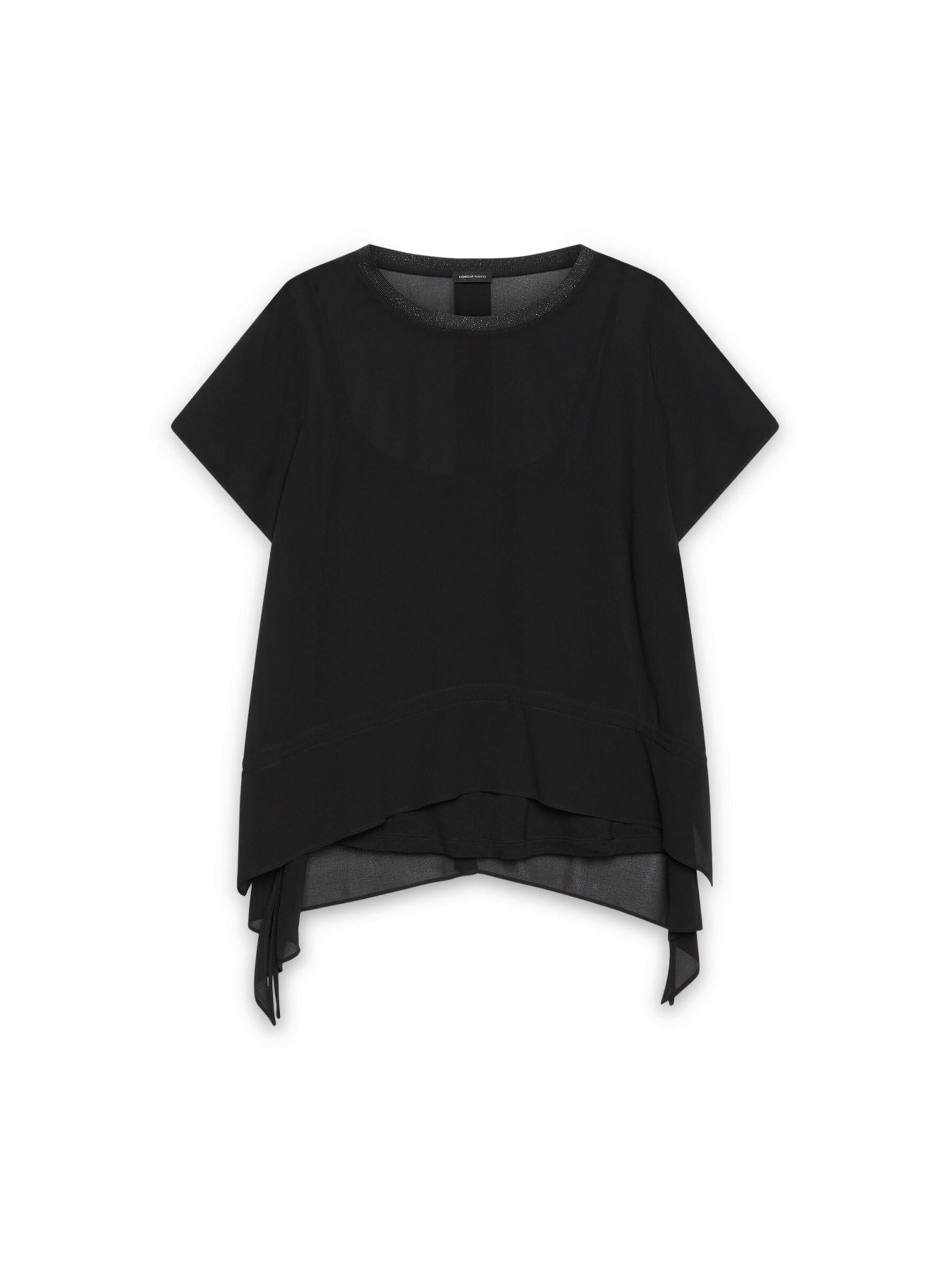 Fiorella Rubino Blouse in Zwart: voorkant