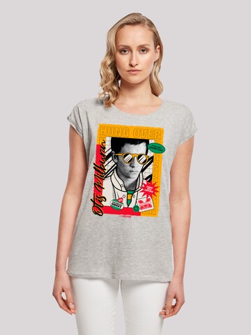 T-shirt 'Sex Education Otis Hung Over Collage Netflix TV Series' F4NT4STIC en gris : devant