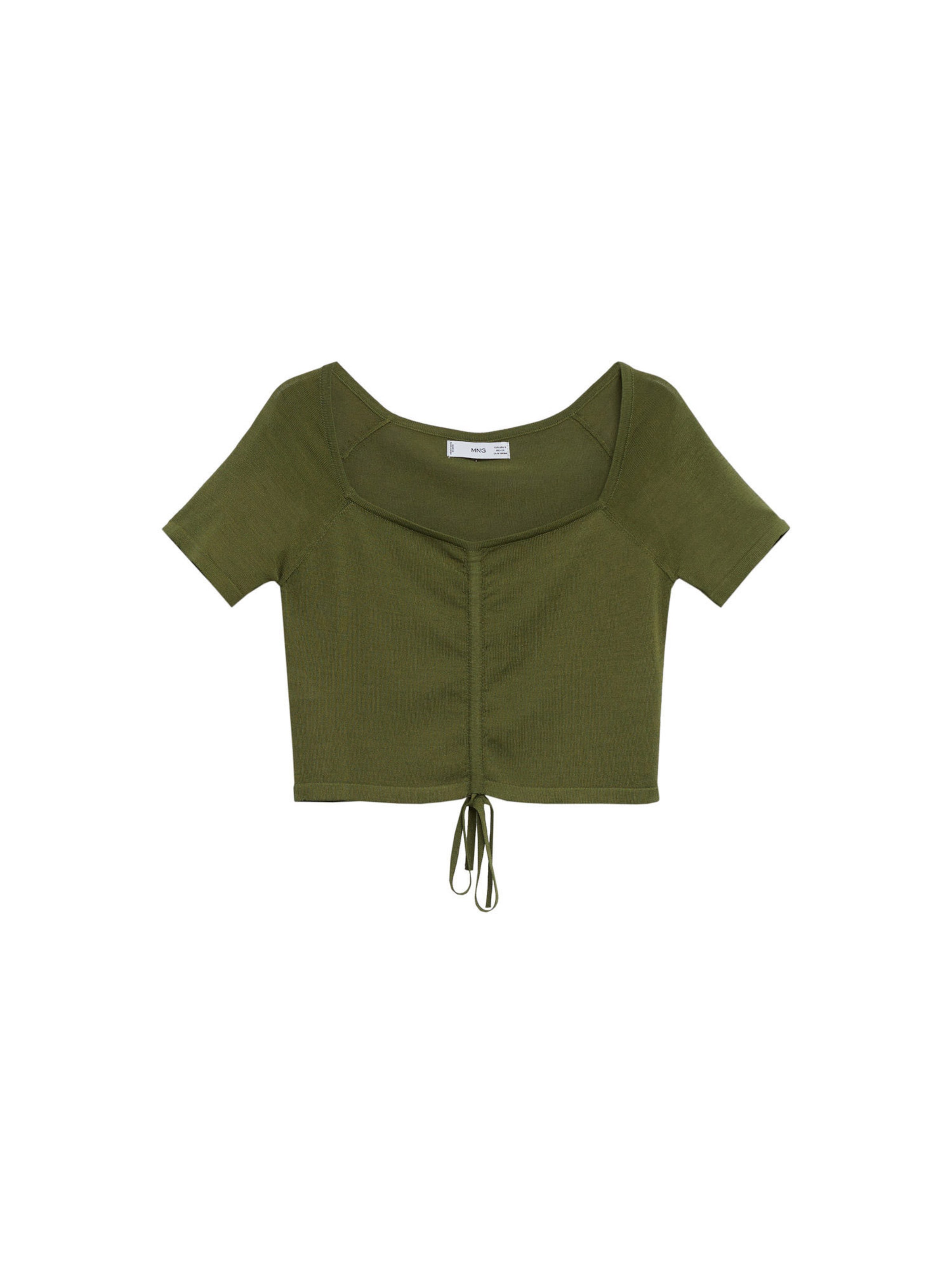 MANGO Koszulka w kolorze zielony: przód