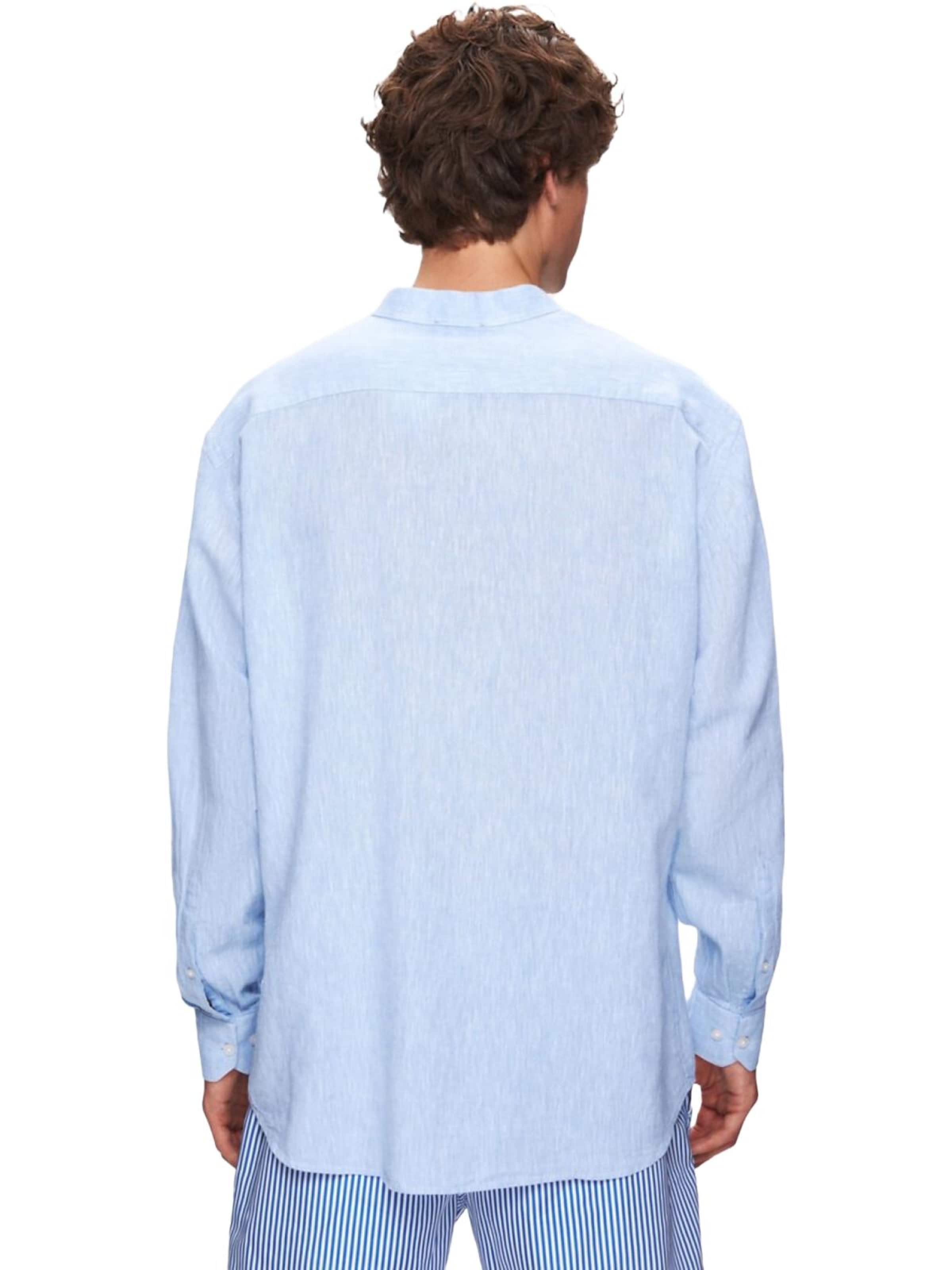 LTB Jeans Shirt 'LTB Jeans Herrenhemd mit Struktur' in Blue