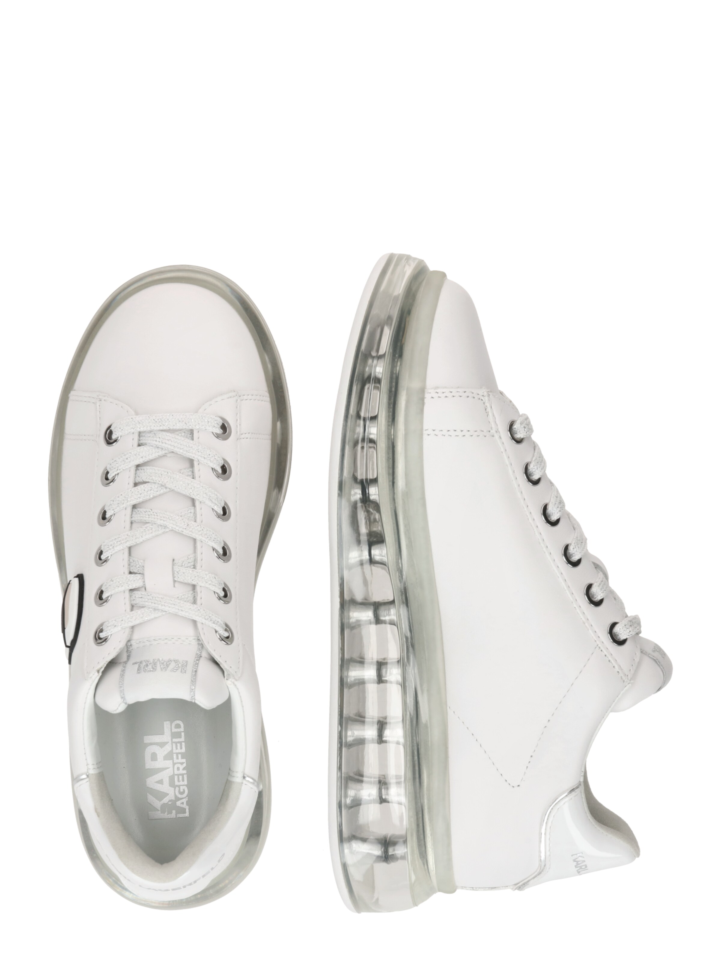 Sneaker low de la Karl Lagerfeld pe alb