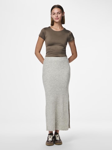 PIECES Skirt 'TULLE' in Grey