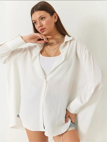 Chemisier Bianco Lucci en beige