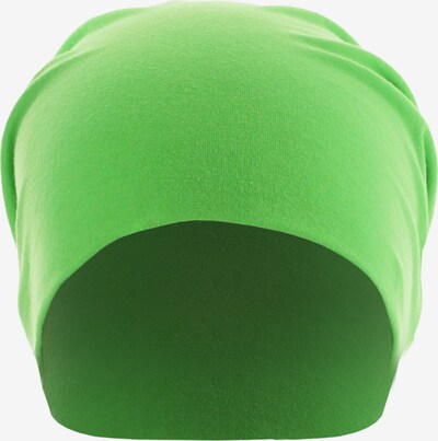 MSTRDS Bonnet 'Beanie' en vert fluo, Vue avec produit