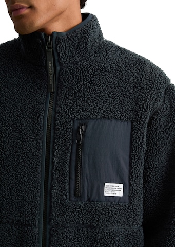 Marc O'Polo DENIM Fleece jas in Blauw: voorkant
