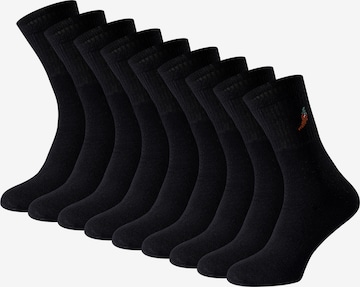 Chili Lifestyle Socks ' Sport ' in Black: front