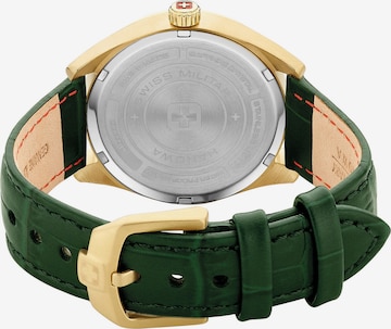 SWISS MILITARY HANOWA Analoog horloge 'Roadrunner' in Groen