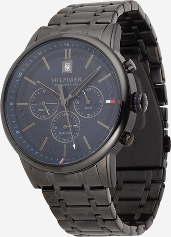 TOMMY HILFIGER Analog klokke i svart: forside