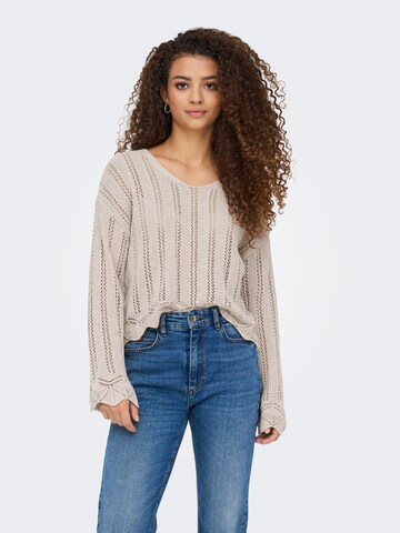 ONLY Trui 'ONLELBA' in Beige: voorkant