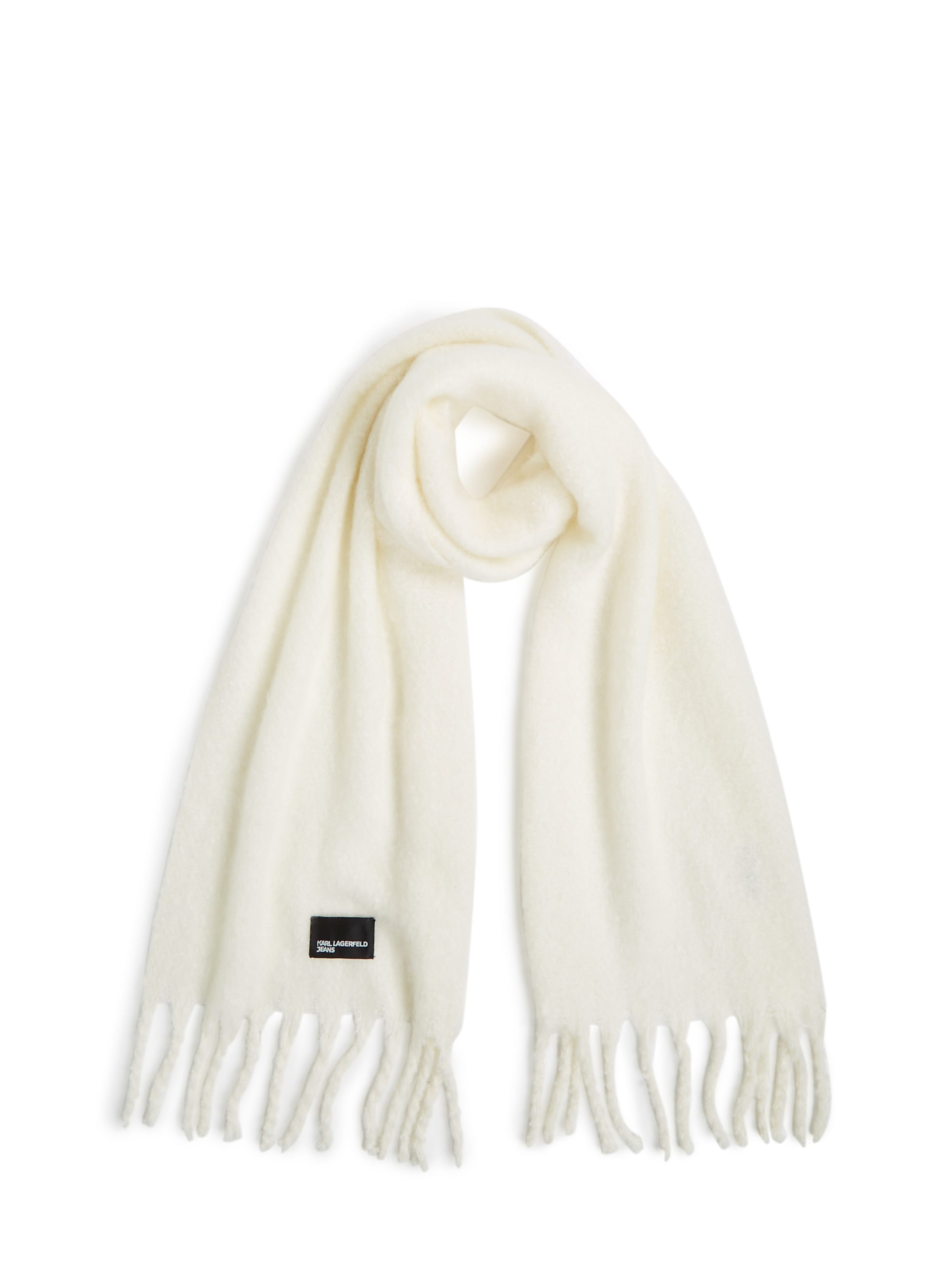 KARL LAGERFELD JEANS Шал в бяло: отпред